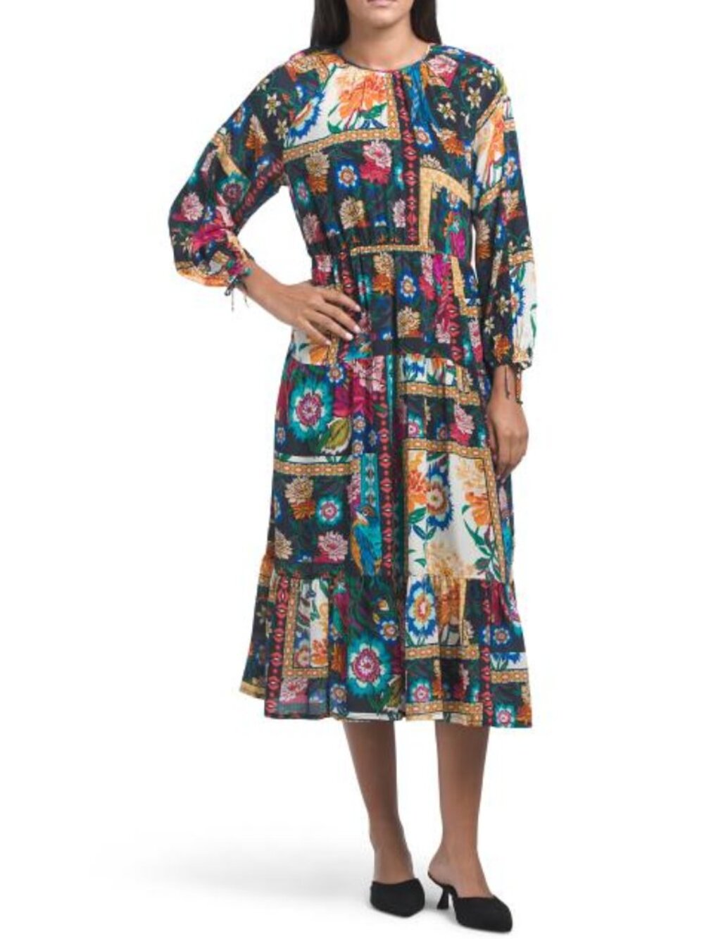 JOHNNY WAS Silk Brona Dress